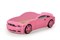 Кровать-машина "Мустанг" 3D розовая - фото 11790