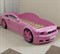 Кровать-машина "Мустанг" 3D розовая - фото 11793