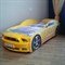 Кровать-машина "Мустанг Plus" желтая - фото 11923